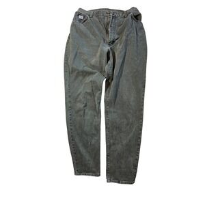 Wrangler for Woman Jeans Gray/Green Wash Denim Relaxed Fit Straight Size 16x32